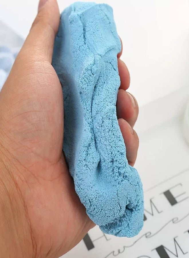 13 SOEME مجموعة قلاع رملية حركية متعددة الألوان من 13 SOEME للأطفال، 500 غرام من الصلصال السحري القابل لإعادة الاستخدام، عجينة مع 5 قوالب قلاع للعب، أنشطة ترفيهية إبداعية، ألعاب رملية ناعمة للأولاد والبنات، من سن 3 سنوات فما فوق (علبة مستطيلة) - Image 4